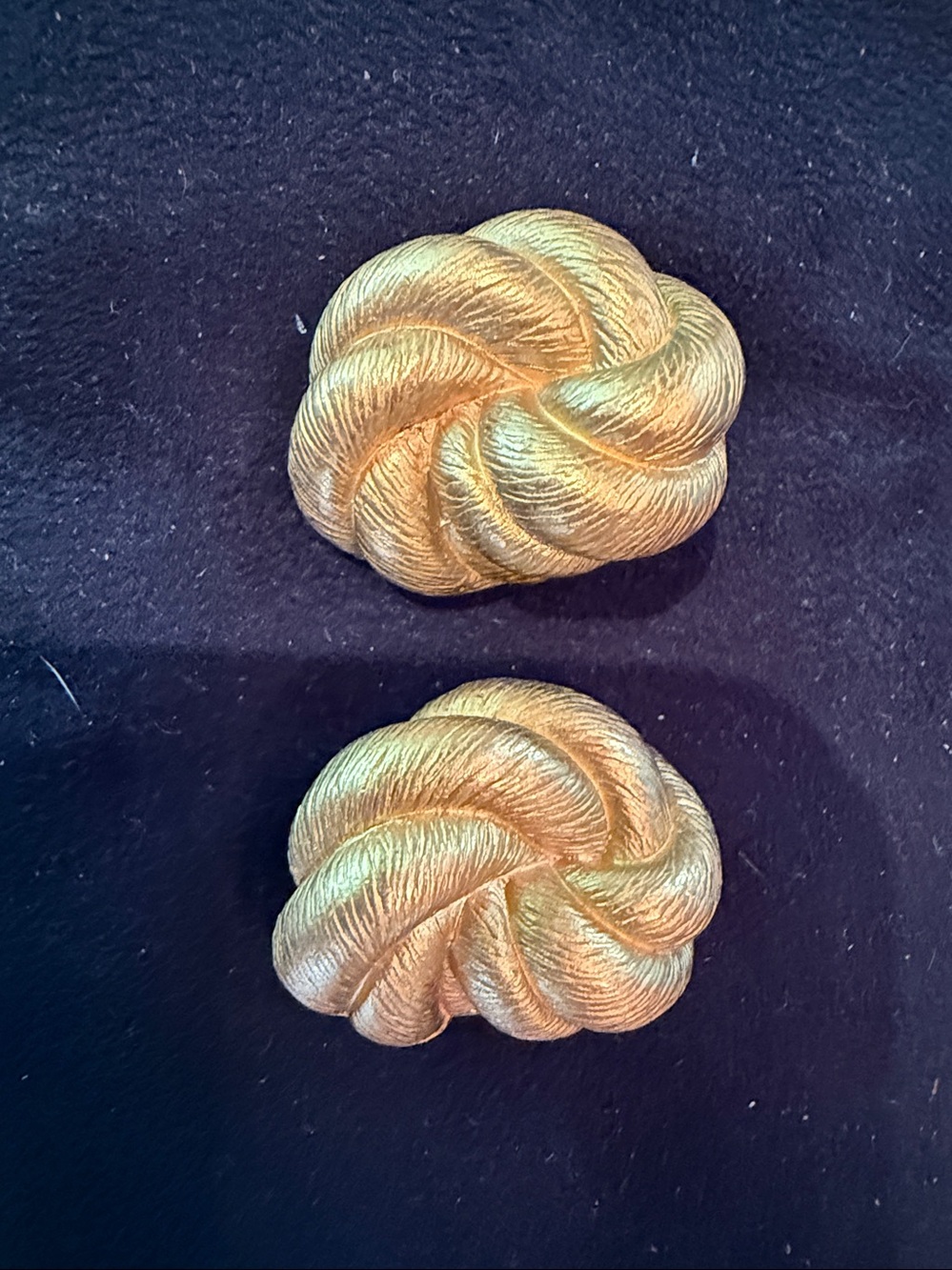 Beautiful Mish vintage costume clip on earrings from New York 1980's